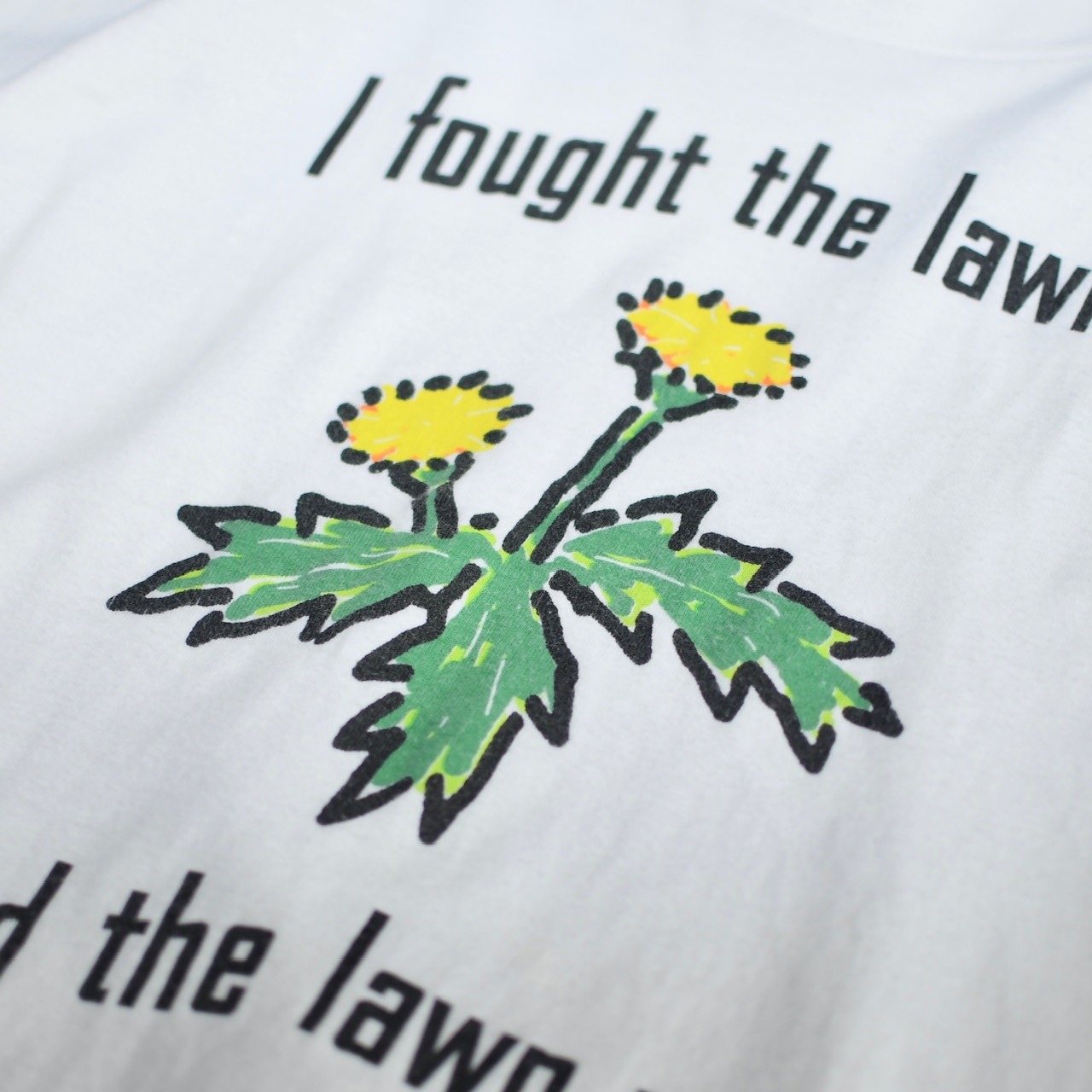 dandelion humor print tee