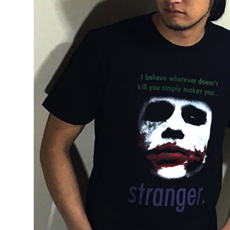 ダークナイト ジョーカー Dark Knight Joker ヒースレジャー バットマン BATMAN 映画Tシャツ /  jorker-tee-o1501 | oguoy/Destroy it Create it Share it powered by BASE