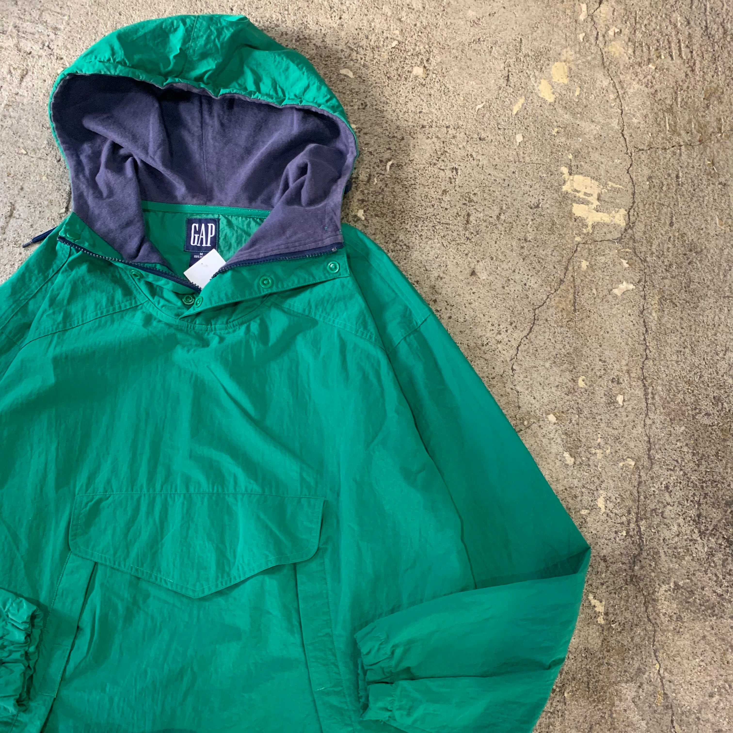 90s old GAP half zip nylon anorak | What