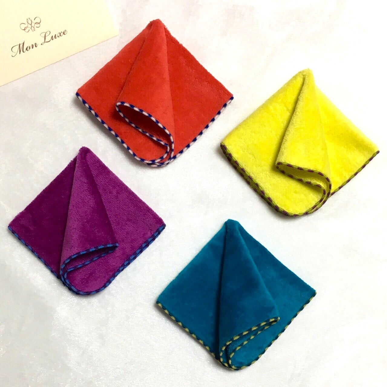 Mon Luxe ストライプ タオルハンカチ | Mon Luxe Co.,Ltd. モン