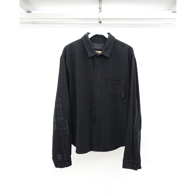 [ Professor.E ](プロフェッサーイー) 26FW-PE-LSH-02 Repaired Flannel Shirt