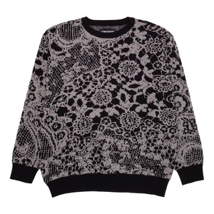 GX1000 / Jacquard Knit Sweater Laced "Gray"