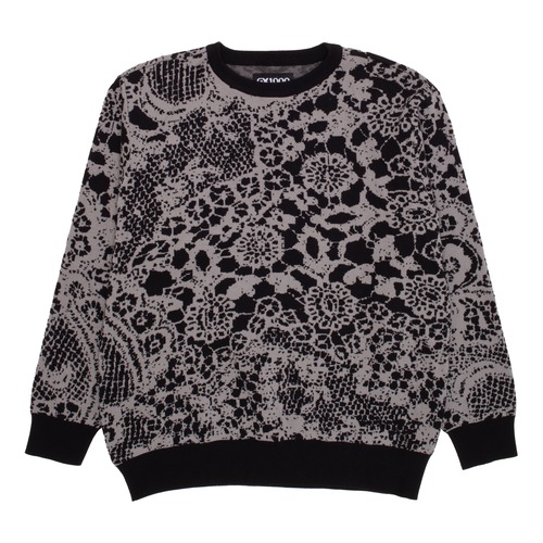 GX1000 / Jacquard Knit Sweater Laced "Gray"