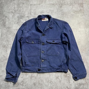 50-60s KIDUR 刺繍タグ コットンツイル メカニックジャケット