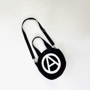 【Tears of Swan x RIDDLEMMA】CIRCLE-A PRINT 2WAY CIRCLE TOTE BAG Φ30 - WHITE