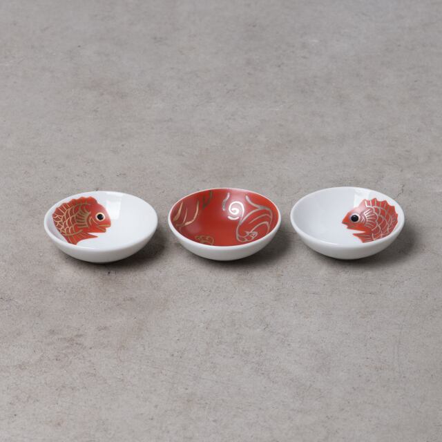 めで鯛 豆皿 3種 | Table Studio Online テーブルスタジオオンライン