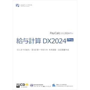 給与計算DX2024Pro CD版 [無料VerUp]