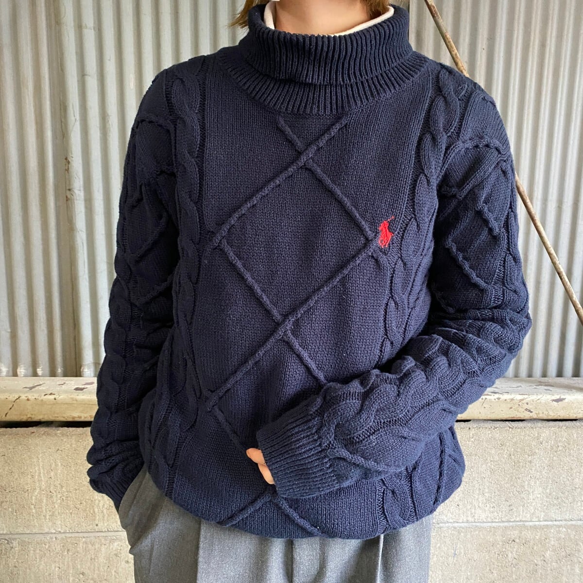 Polo Ralph Lauren ポロ ラルフローレン タートルネック ケーブル  