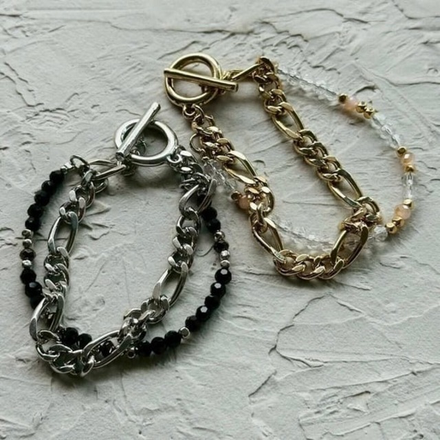 layeredmultibeadschainbracelet