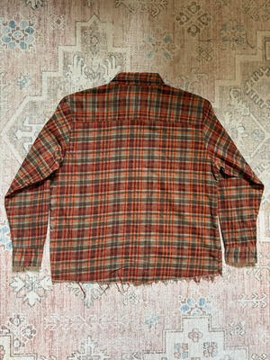 80〜90s / HABAND / print flannel check shirts