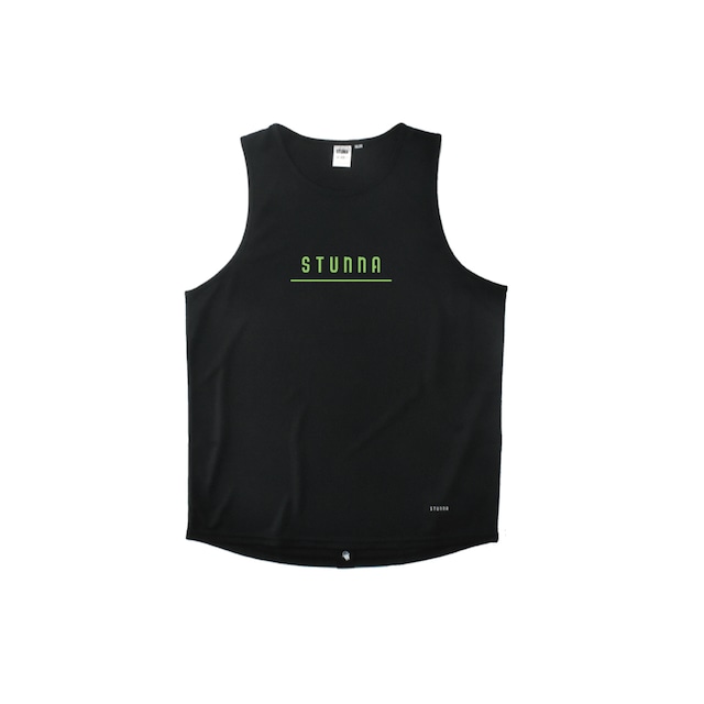 Under Line logo Tank : ブラック : ロゴ色選択、有料ナンバリング可能商品