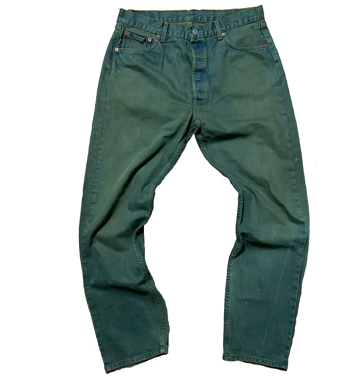 Green Colored Levi’s 501