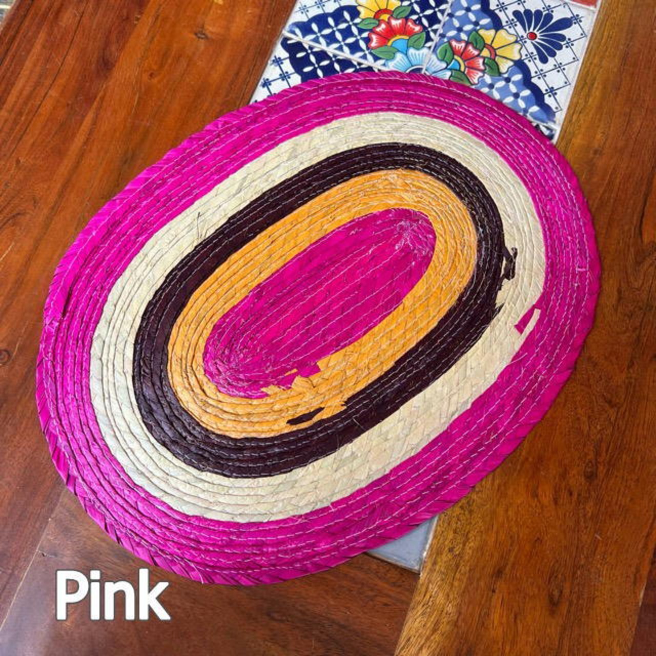 Mexico Palma Placemat　2Color 　メキシコパルマランチョンマット　Pink Blue　ピンク　ブルー　ランチョンマット　ランチマット　lunch