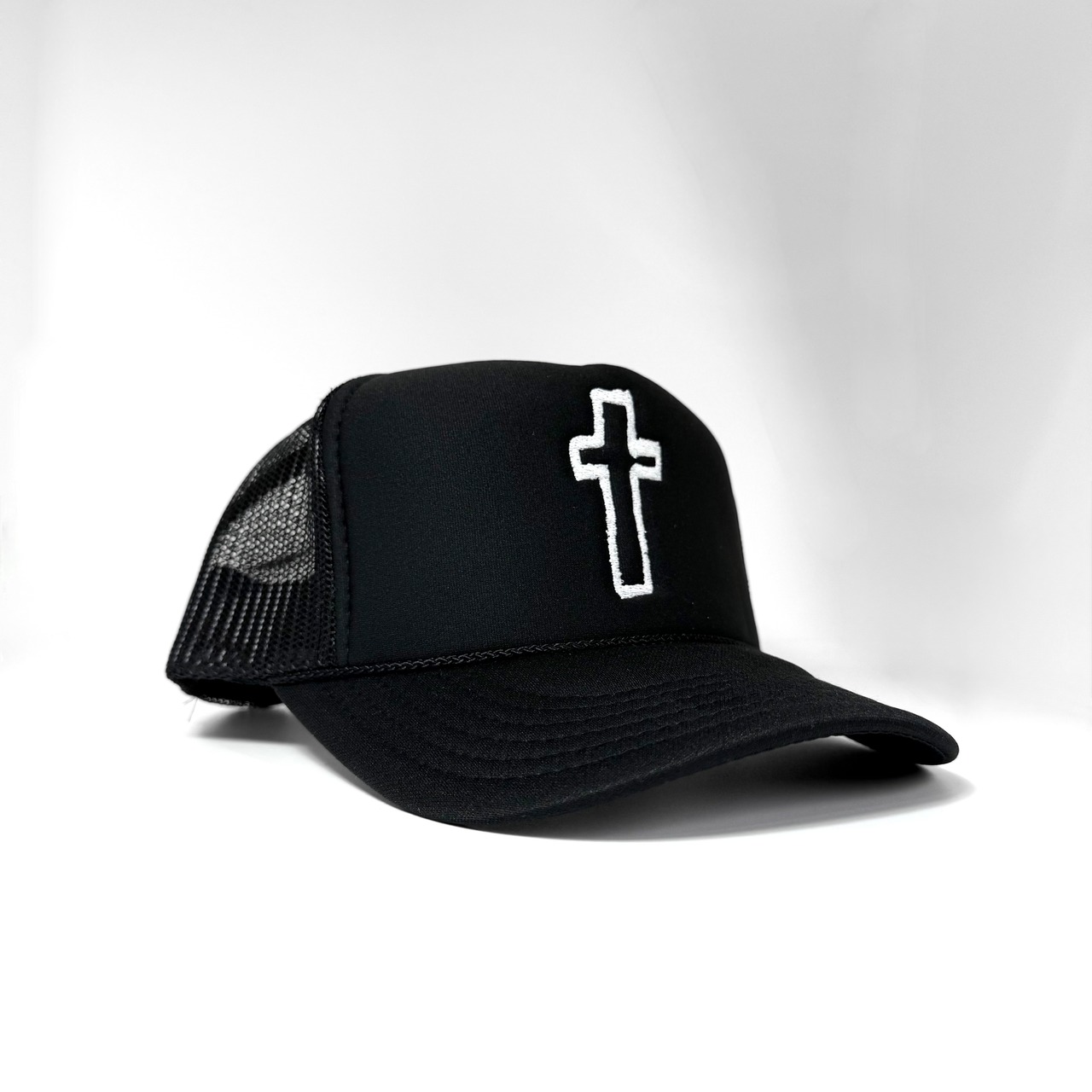 CROSS MESH BACK TRUCKER HAT