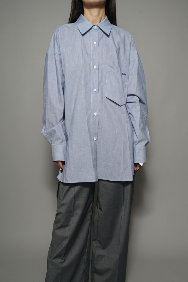 2WAY STRIPE SHIRT (BLUE) 2402-64-94