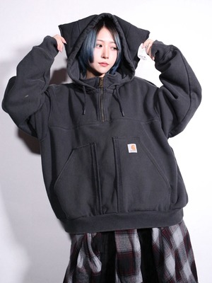 REMAKE / "carhartt" neko custom cropped hoodie