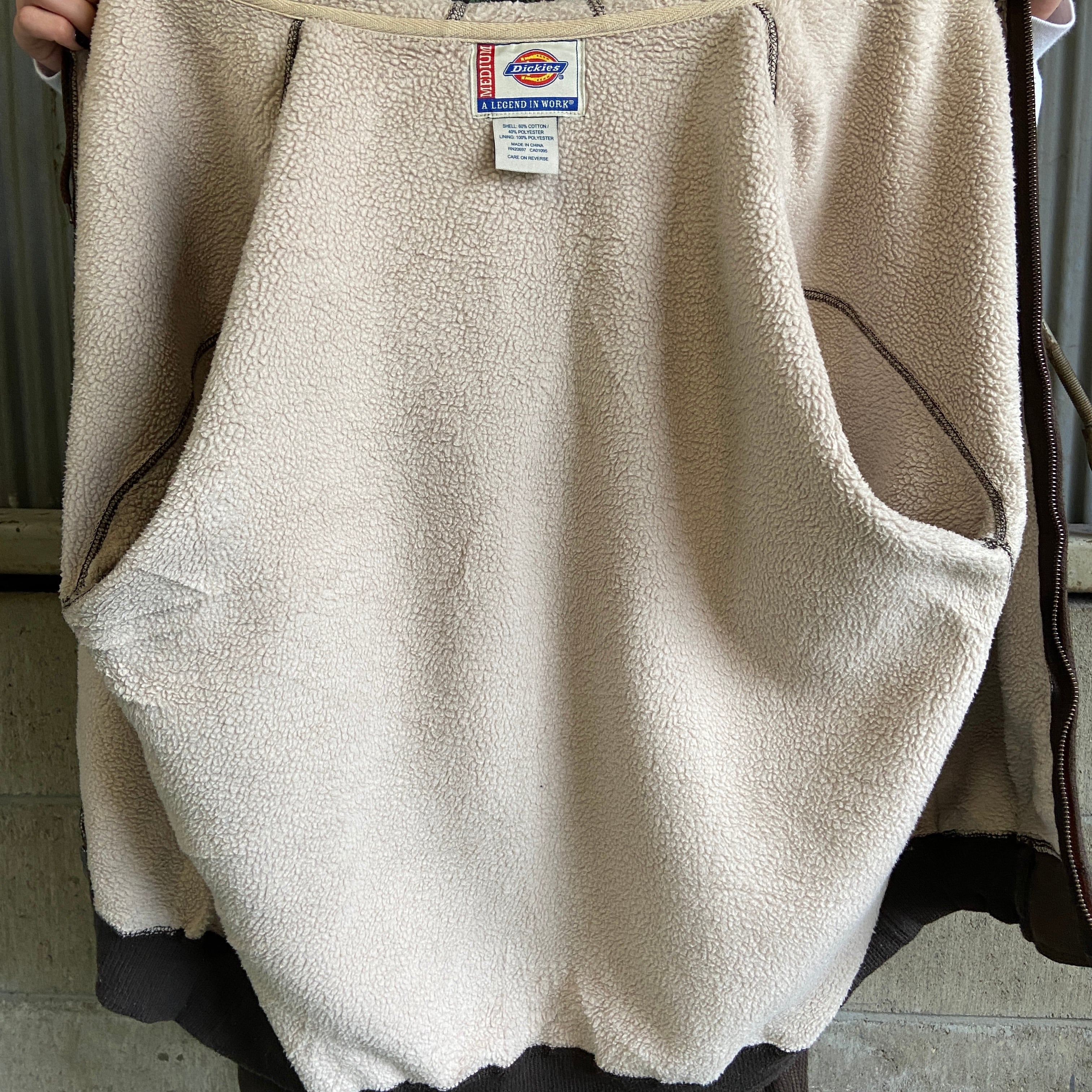 Dickies ディッキーズ 裏ボア サーマル フルジップパーカー メンズL