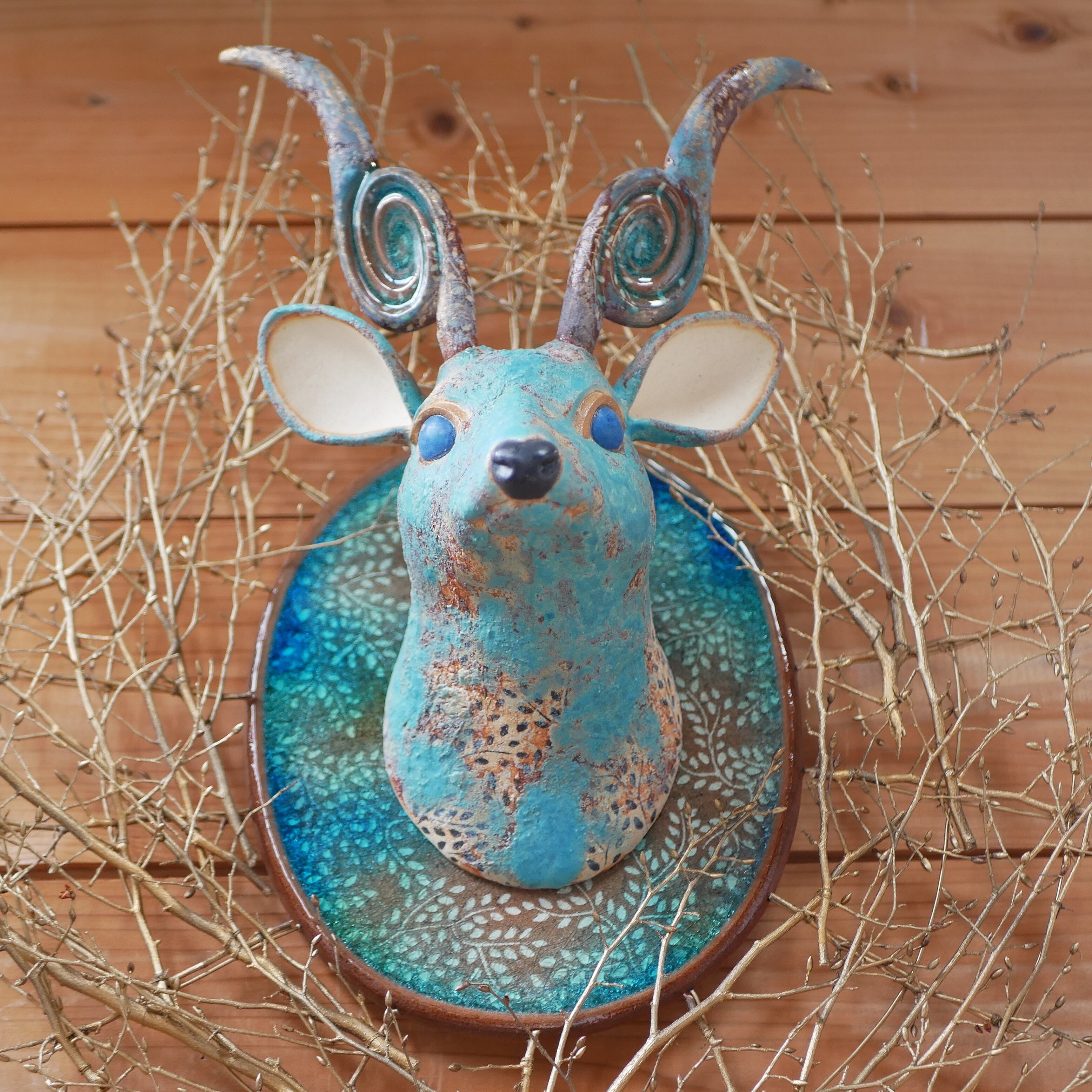 青色の鹿 no.5 | Haneco