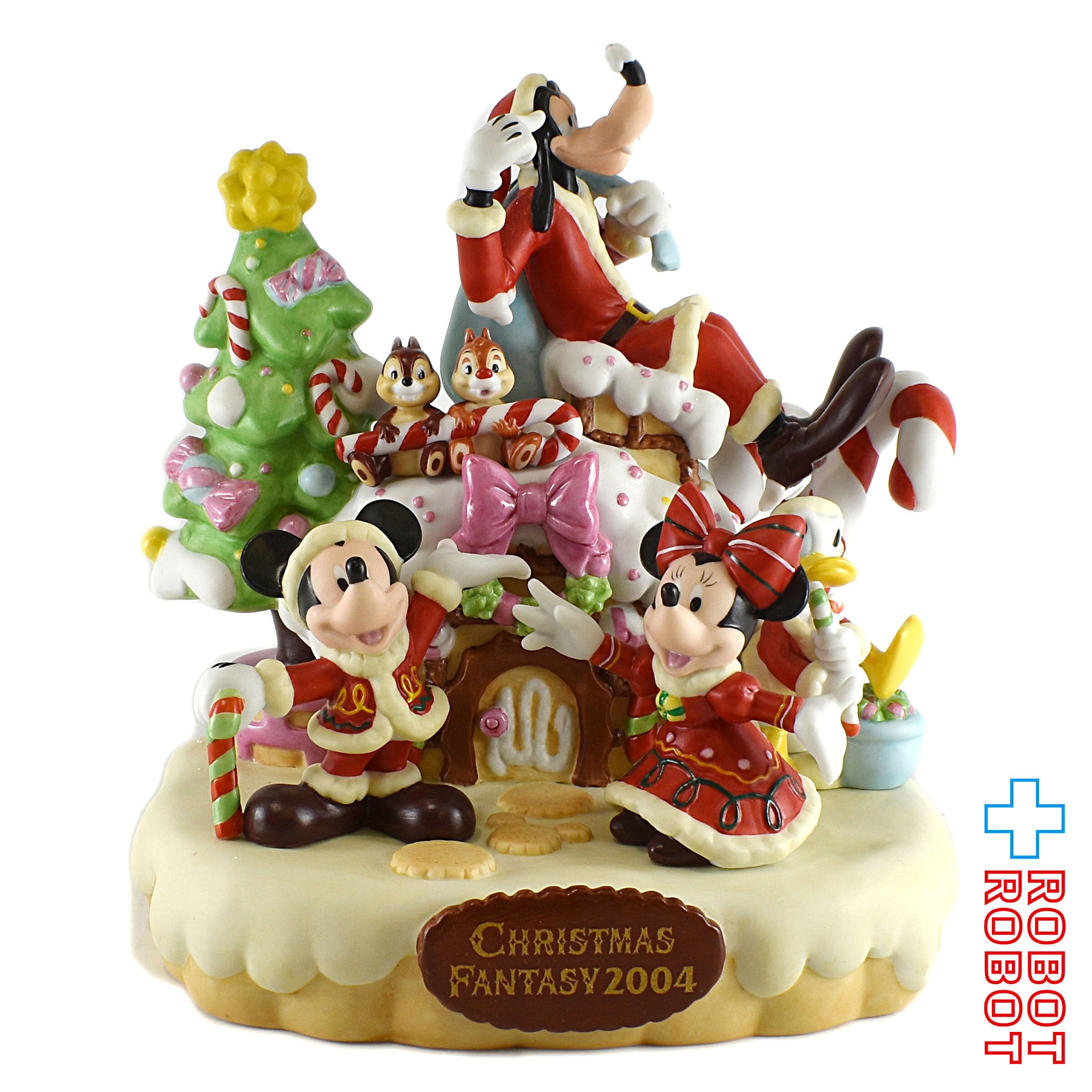 ディズニー TDL クリスマスファンタジー2004 陶器 置物 スタチュー ...