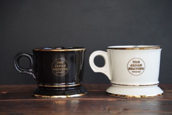 ヴィンテージルック 二層シェービングマグ JAPAN MADE ブラックx