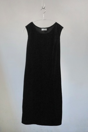 Euro black velour mini one-piece