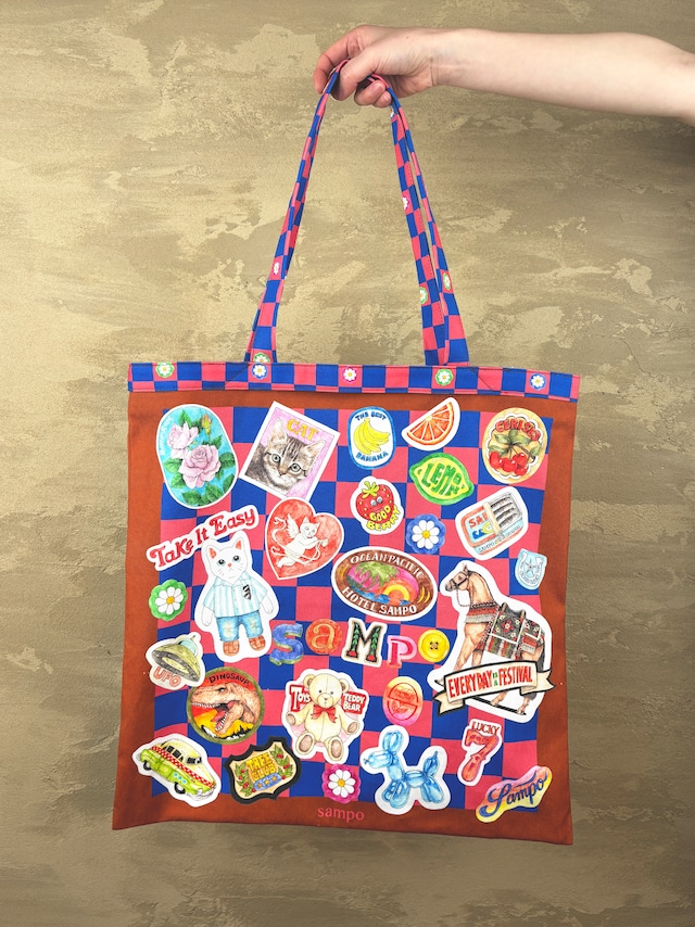 ダブルハンドルトート【Sticker MANIA】