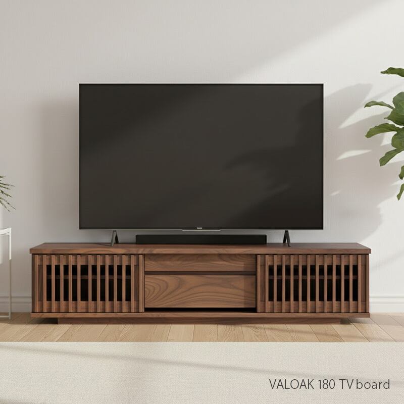 木製テレビ台 ブラウン 引き出し付き Rivera】シリーズ 幅110 奥行40 高さ49.5 日本製 完成品 ブラウン 木製