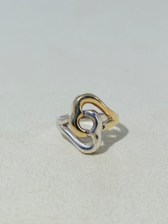 18K Accent Double Heart Ring #11 -Tiffany&Co-
