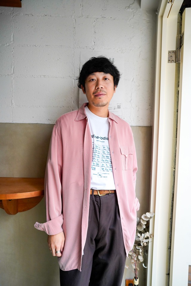 【1990s】"Armani Jeans" Woven pattern Rayon Shirts / 6-262