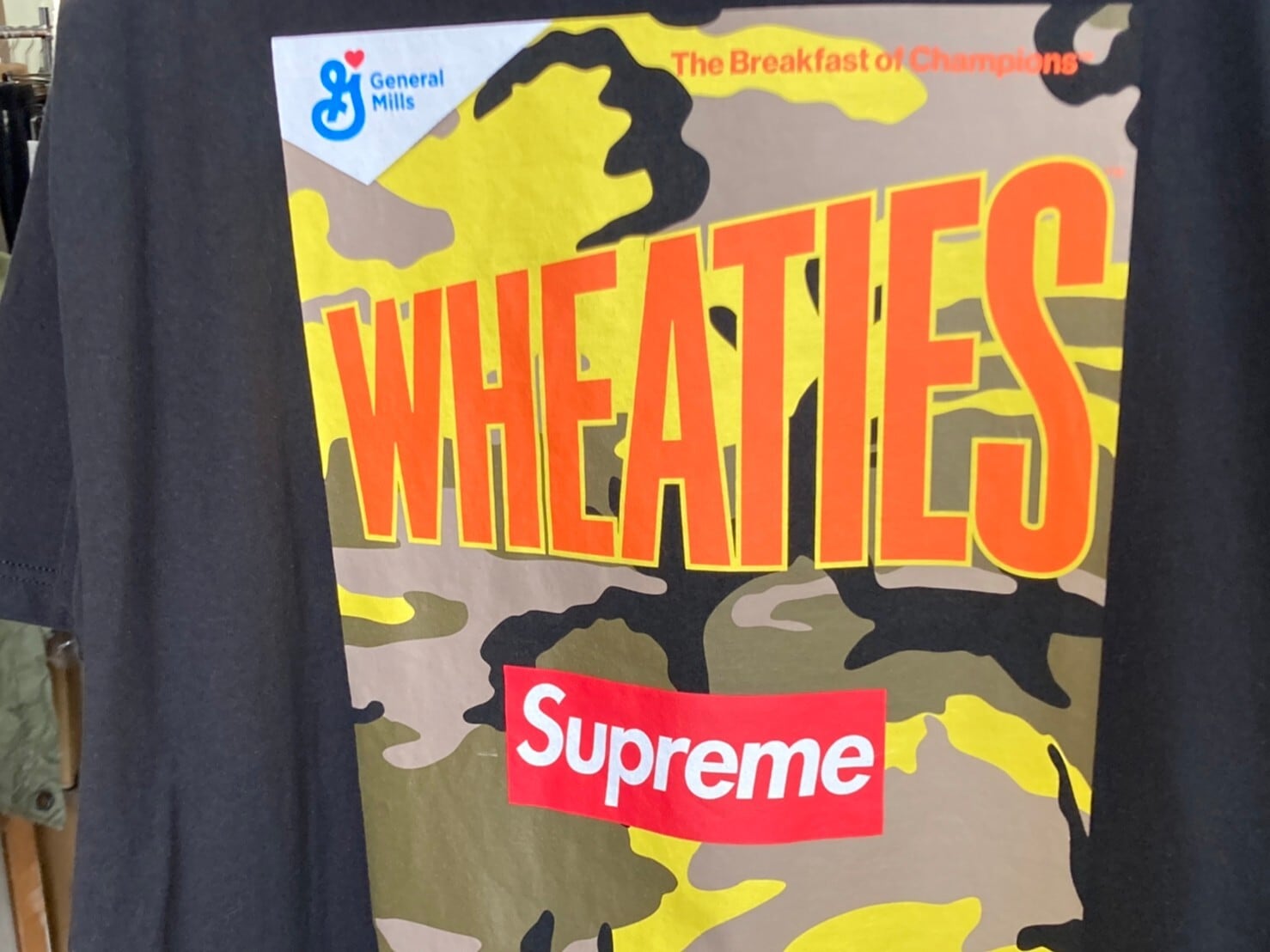 Supreme WHEATIES TEE BLACK XL 66859 | BRAND BUYERS OSAKA 