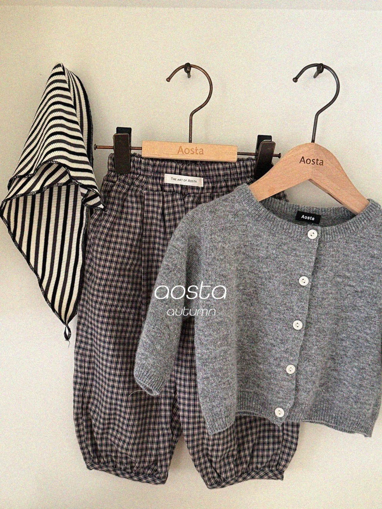 韓国子供服 / 26Autumn / Aosta / ニットカシミヤカーディガン / 秋服 *S~L*