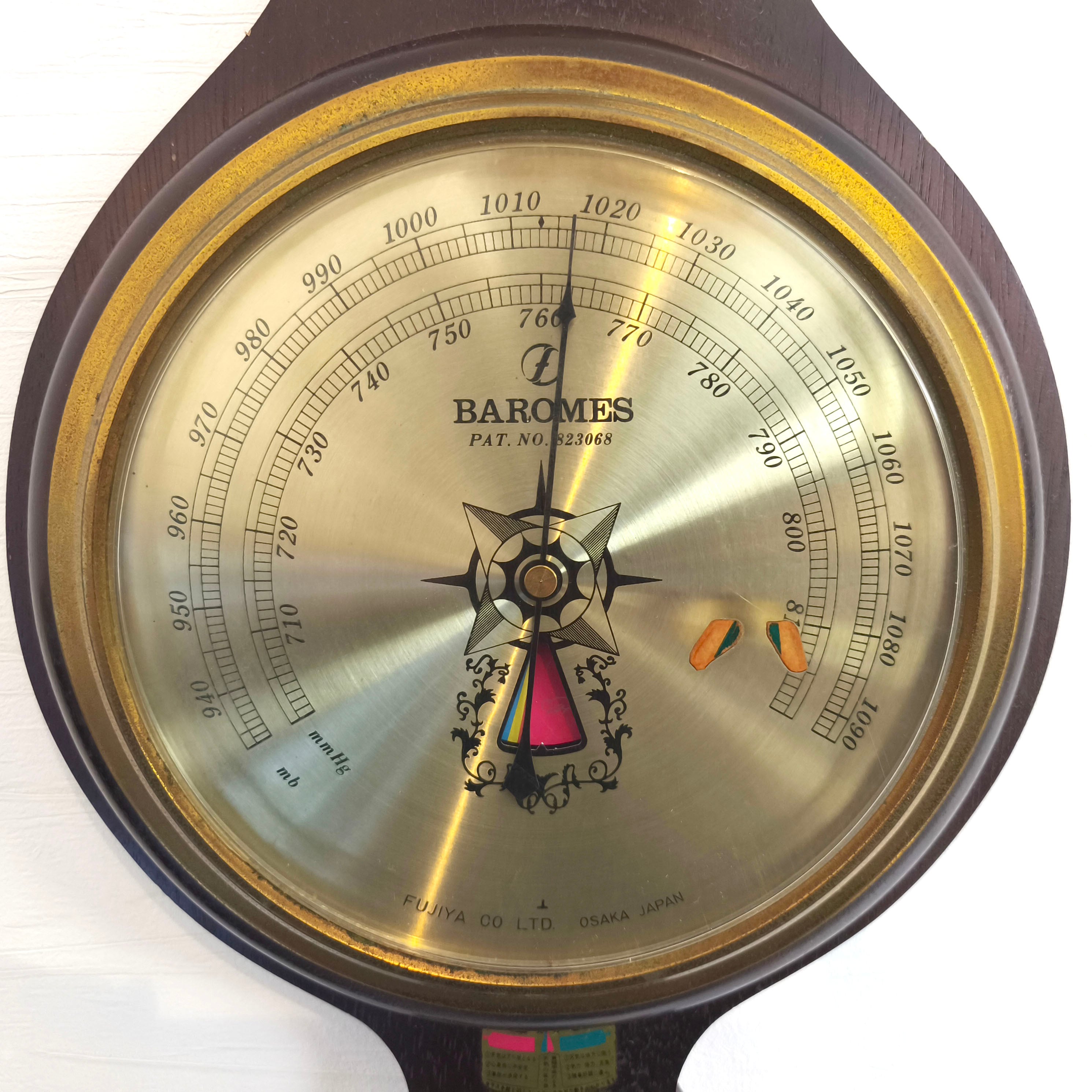 BAROMES(バロメス)・フジヤ・カラーバロメーター・温度計・湿度計