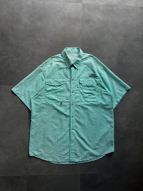 Columbia コロンビア PFG 半袖 フィッシングシャツ ミントグリーン
