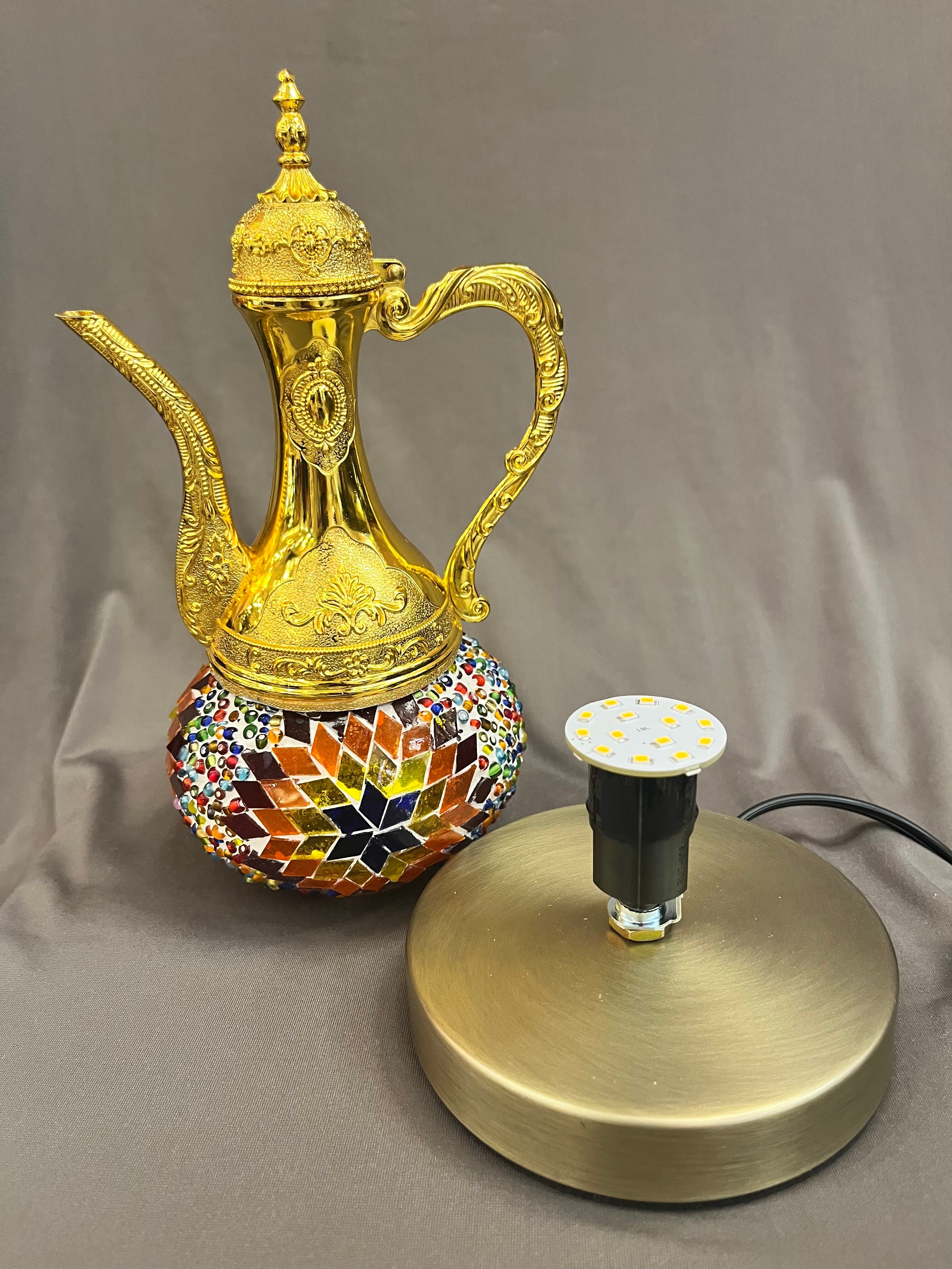 水差しランプ ゴールド×カラフル | zakurotokyo