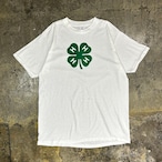 80s(85-88) Champion "4-H club" Print Tee USA製