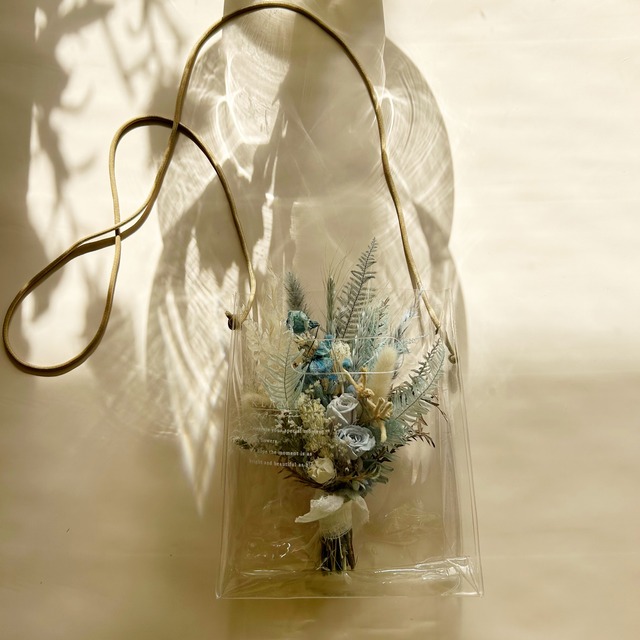 Original clear bouquet bag  “bloom” mini 02