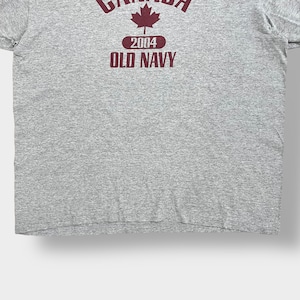 【OLD NAVY】CANADA アーチロゴ 4段プリント Tシャツ XL 半袖 メキシコ製 オールドネイビー US古着