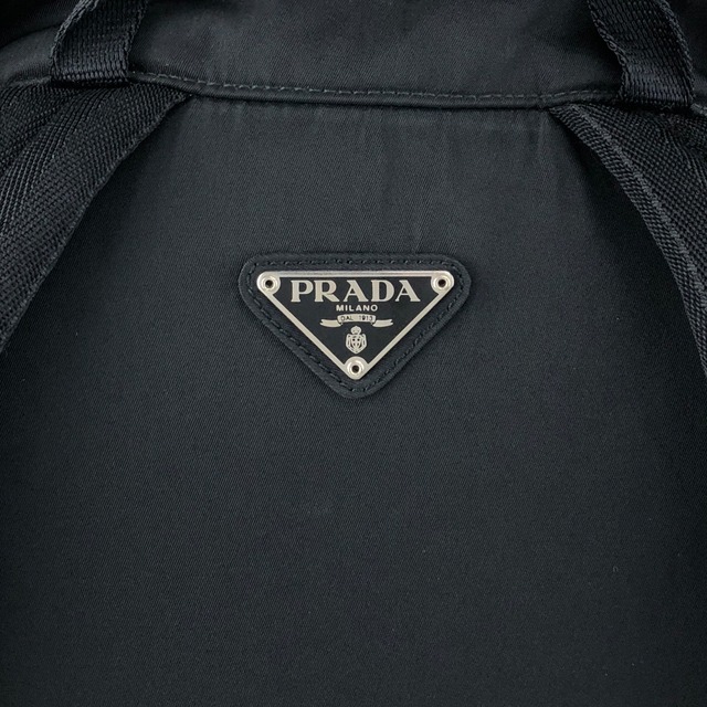PRADA プラダ バックパック ブラック トライアングルロゴ ナイロン リュック vintage ヴィンテージ オールド cdmpeg