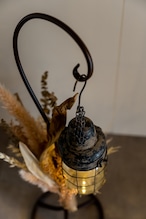 アレカヤシ・ソフトストーベ / 置き型ドライフラワーシャンデリア / 品番 s2_11 / 照明・インテリア