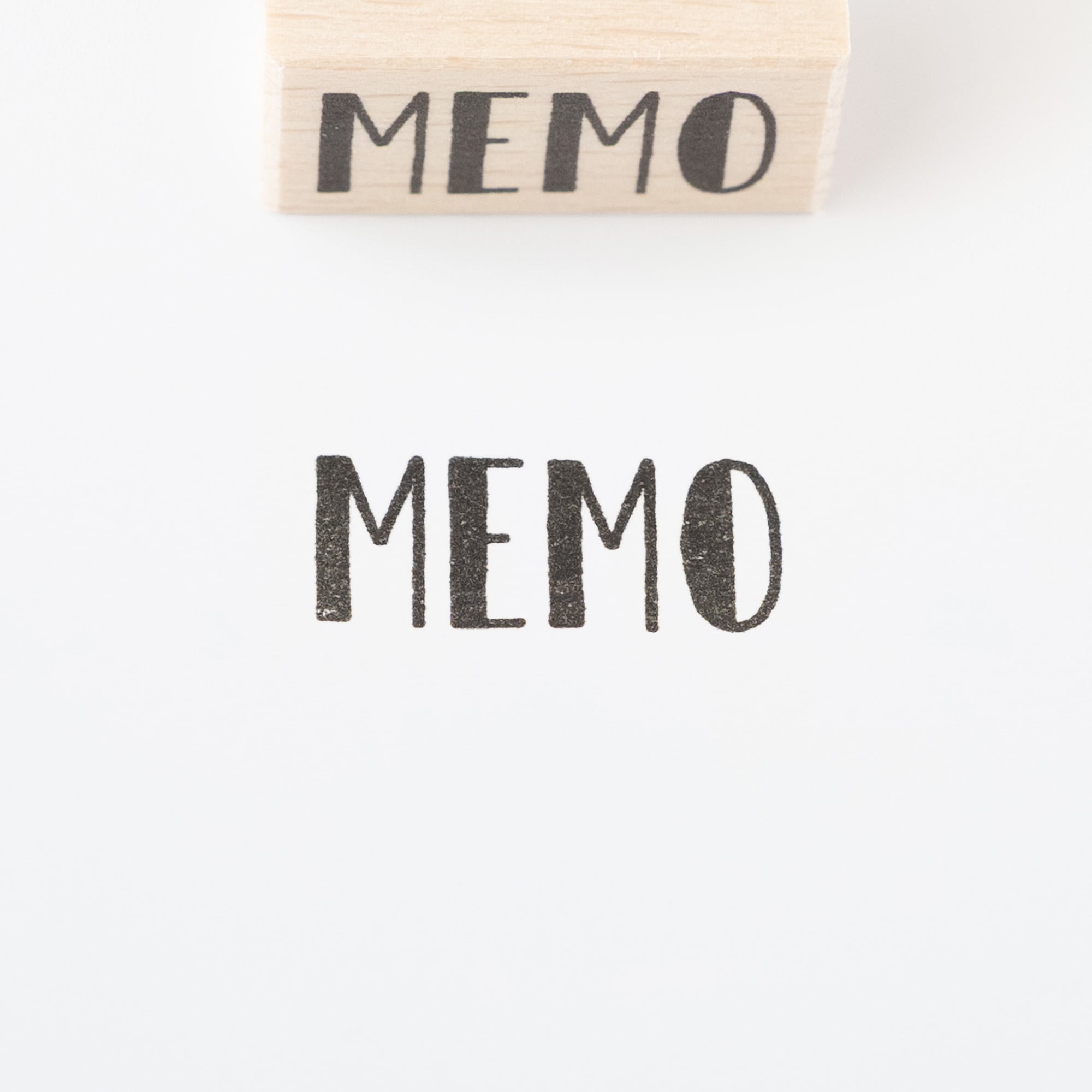 【大きな文字】MEMO_メモ | はんこ