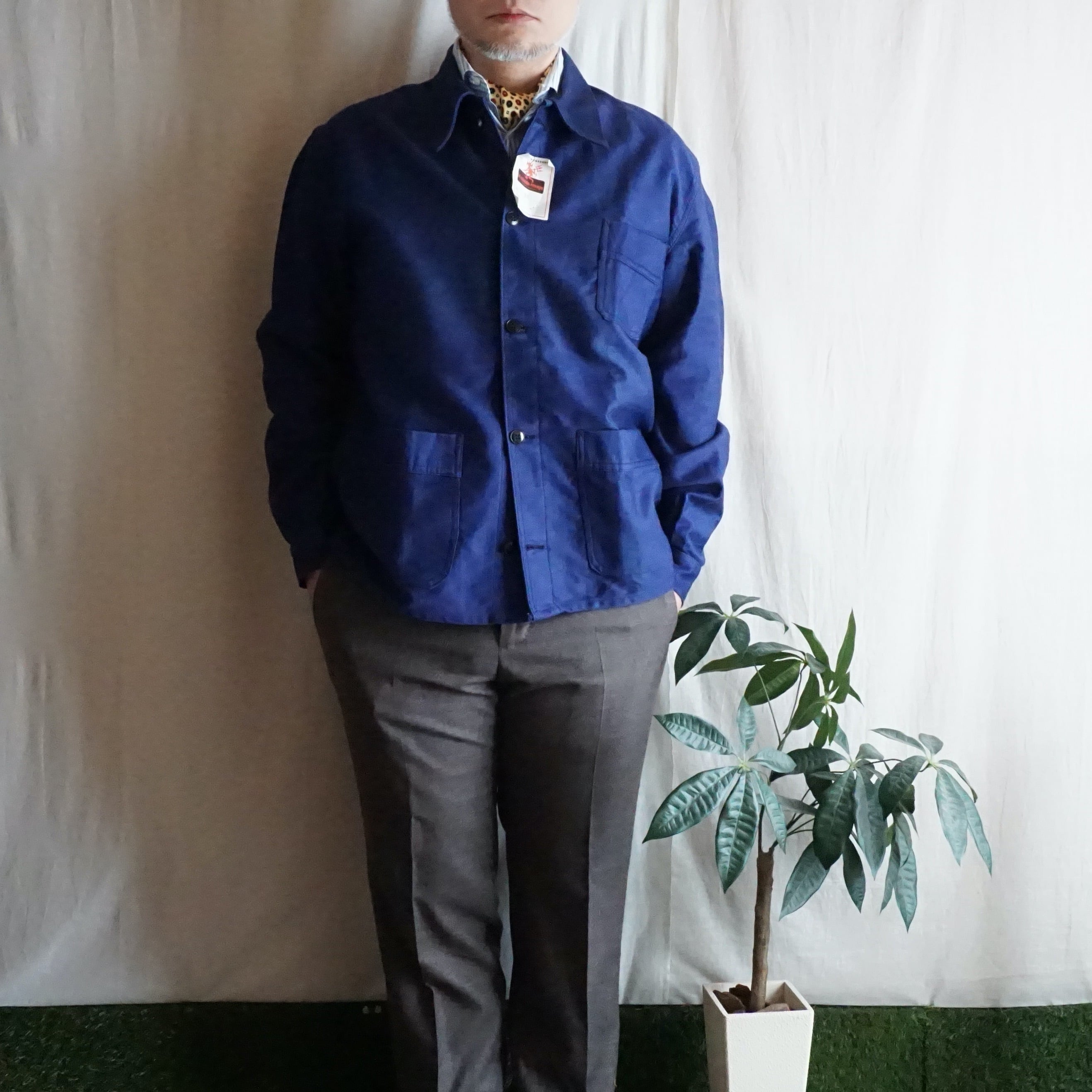 フランス モールスキン ワークジャケット(DEAD STOCK) 50-60's France