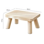 小さいスツール 高さ15cm ６カラー ダークブラウン ライトブラウン 無垢材 スツール 家庭用 玄関椅子 靴用スツール コーヒーテーブル用スツール 大人用 子供用 小さなスツール リビングルーム用 ドア用スツール