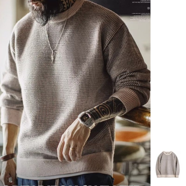 Round neck knit tops M15276