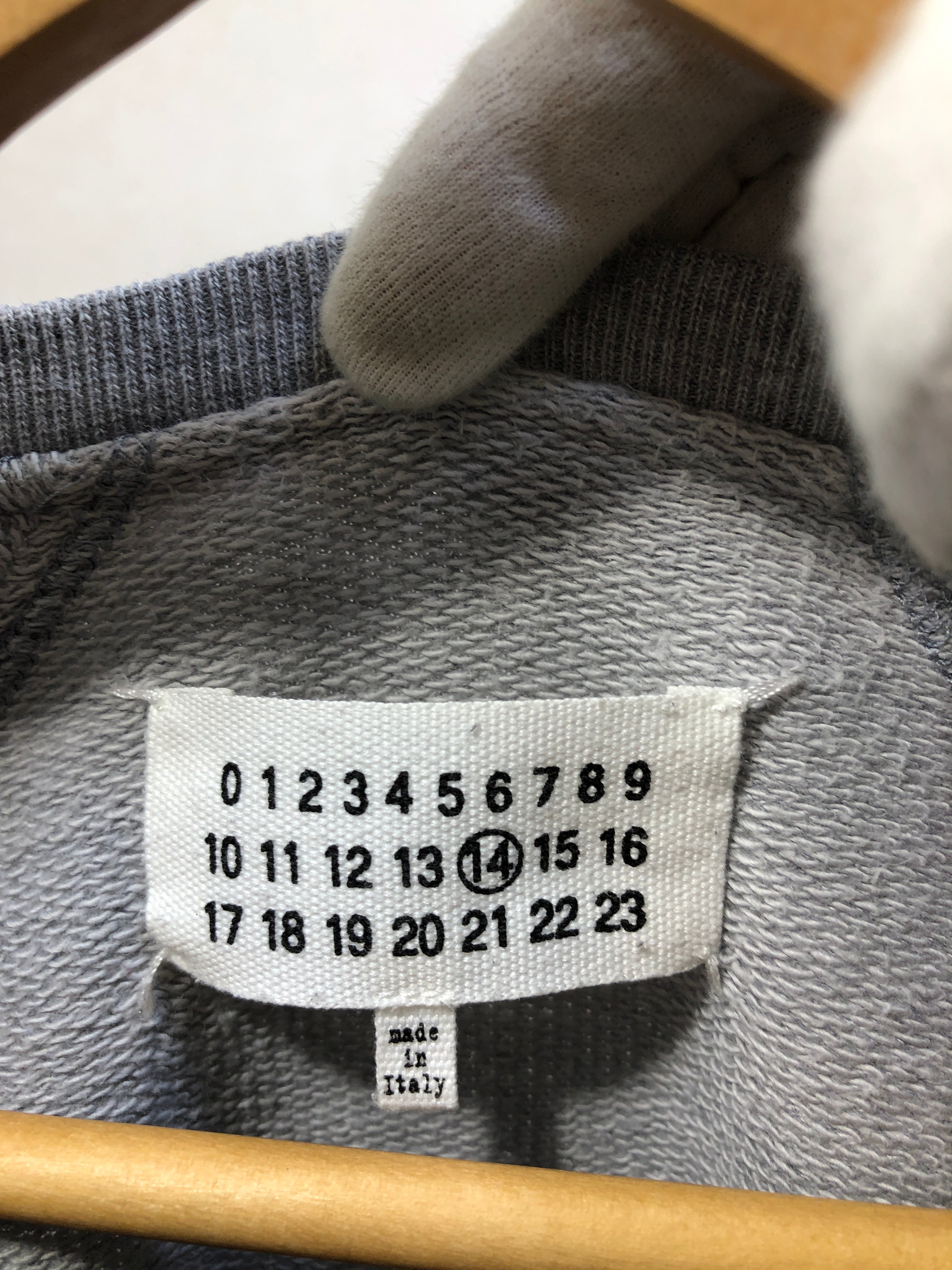 050803○ Maison Martin Margiela14 インサイドアウト スウェット 44  