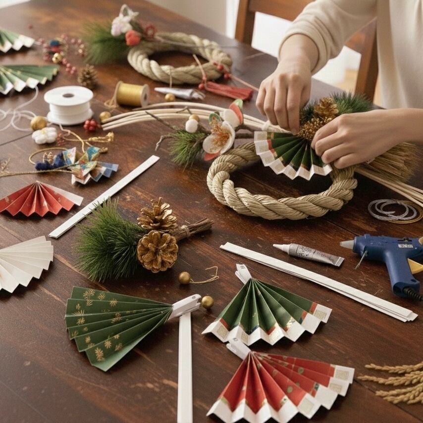 25冬】【12/25 11:00〜】【少人数お教室】〜 お正月飾りつくり(幅40cm