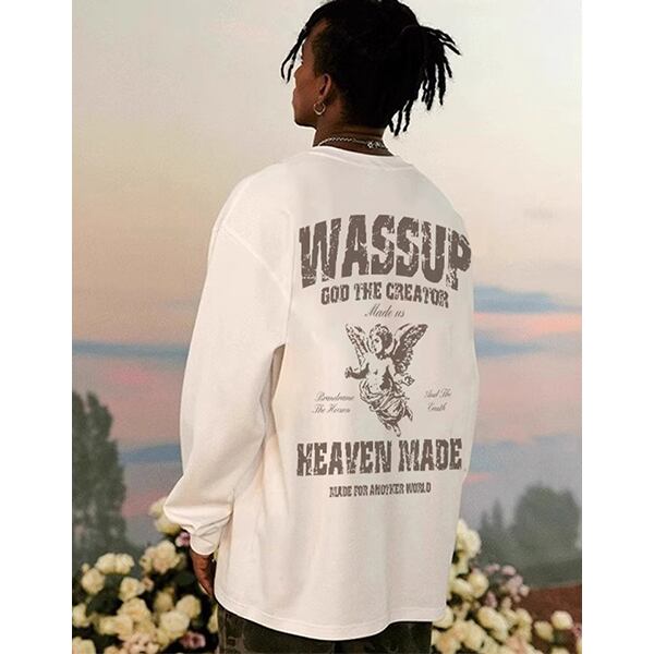 Back print design L/C Tee P016