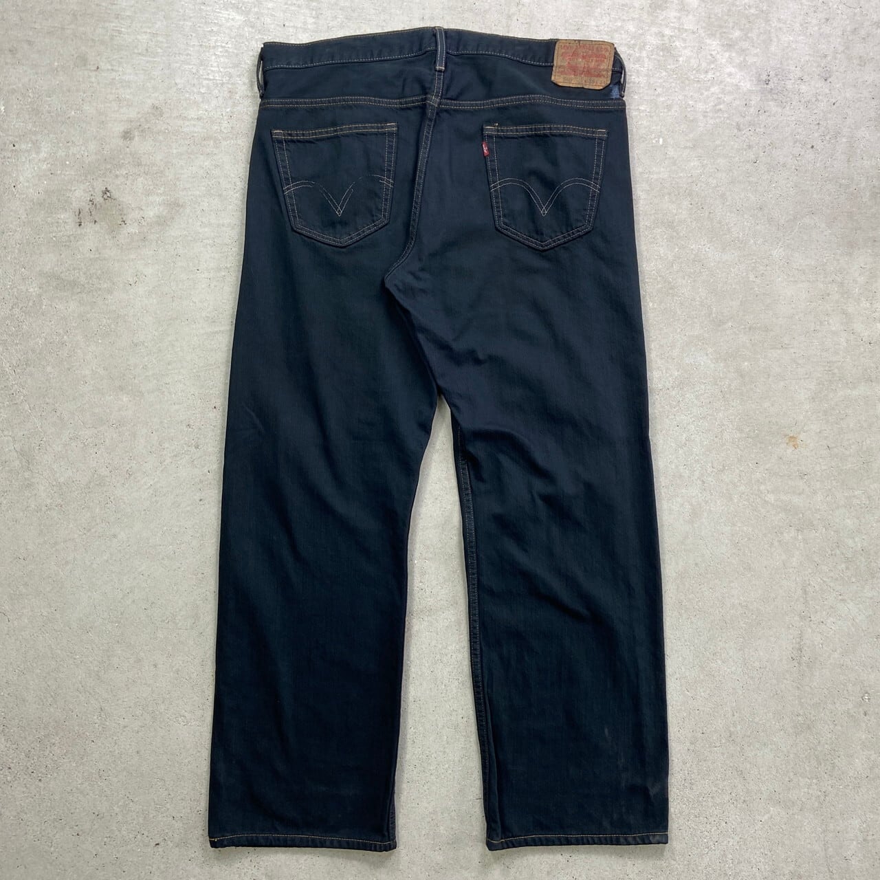 Levi's リーバイス 569 ブラックデニムパンツ ルーズストレート Levi's リーバイス 569 ブラックデニムパンツ ルーズストレート