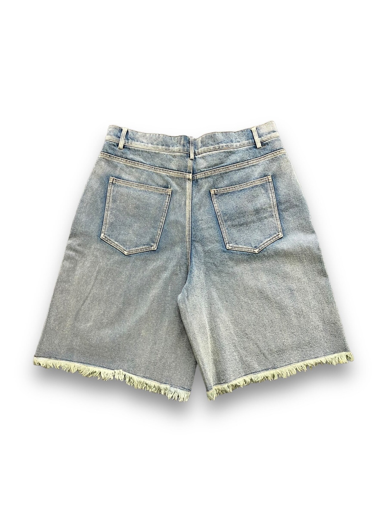 【PLANET STUDIO】Crash Denim Harf Pants(2color)