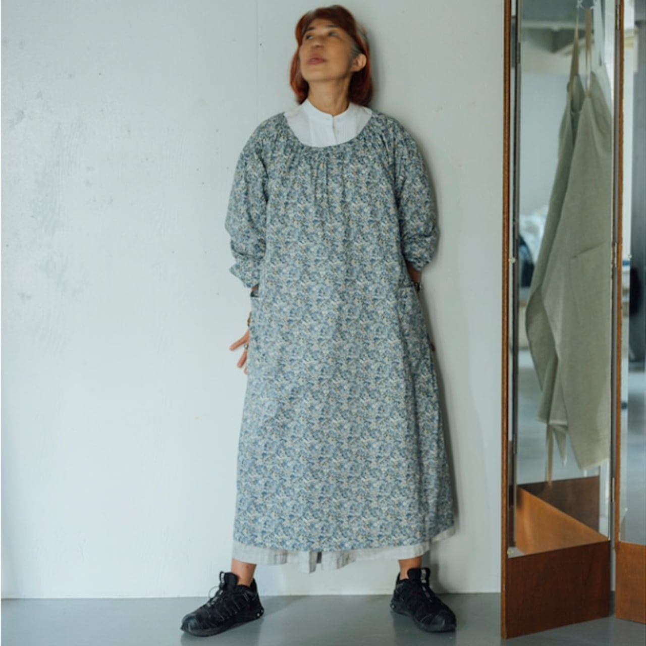KAPPOU-GI / LIBERTY Chive (blue) | エプロン商会