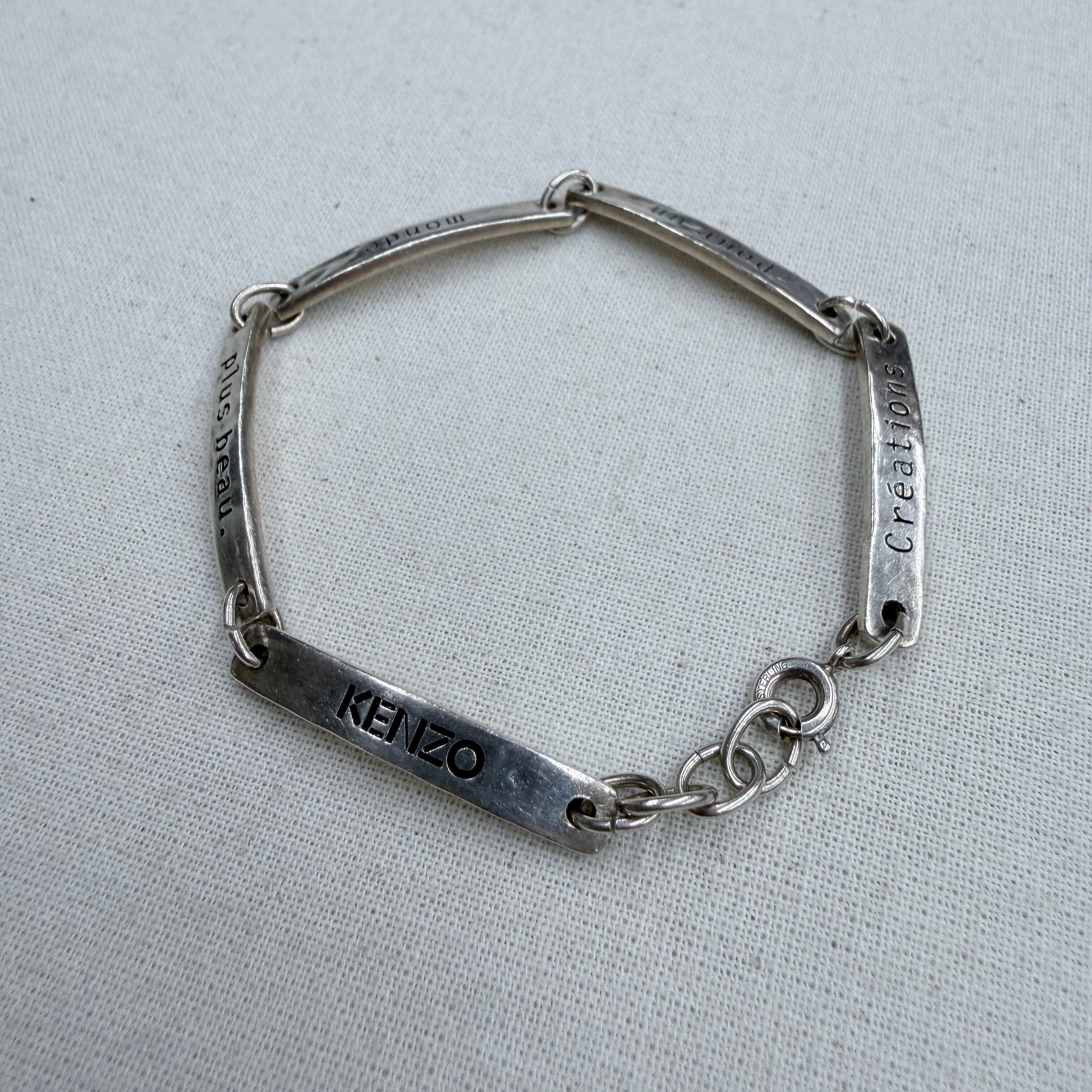 KENZO】90s bracelet ブレスレット ケンゾー メンズ | no pain no gain